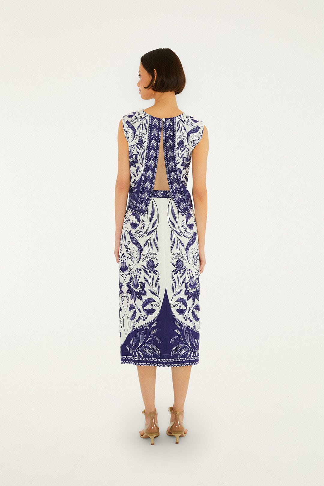 Off-White Nina Lenzing™ Ecovero™ Euroflax™ Wrap Midi Skirt