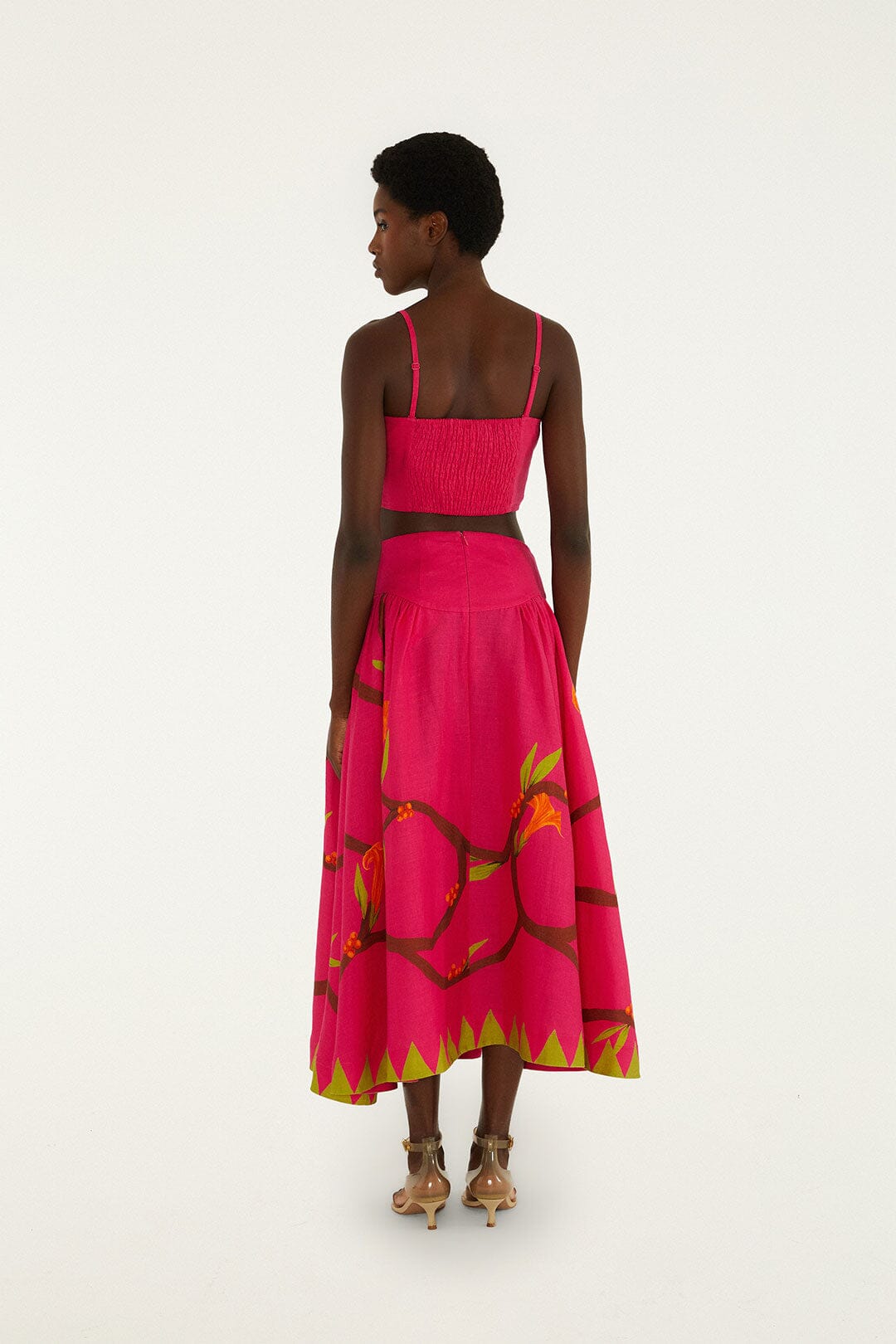 Pink Euroflax_x0099_ Premium Linen Maxi Skirt