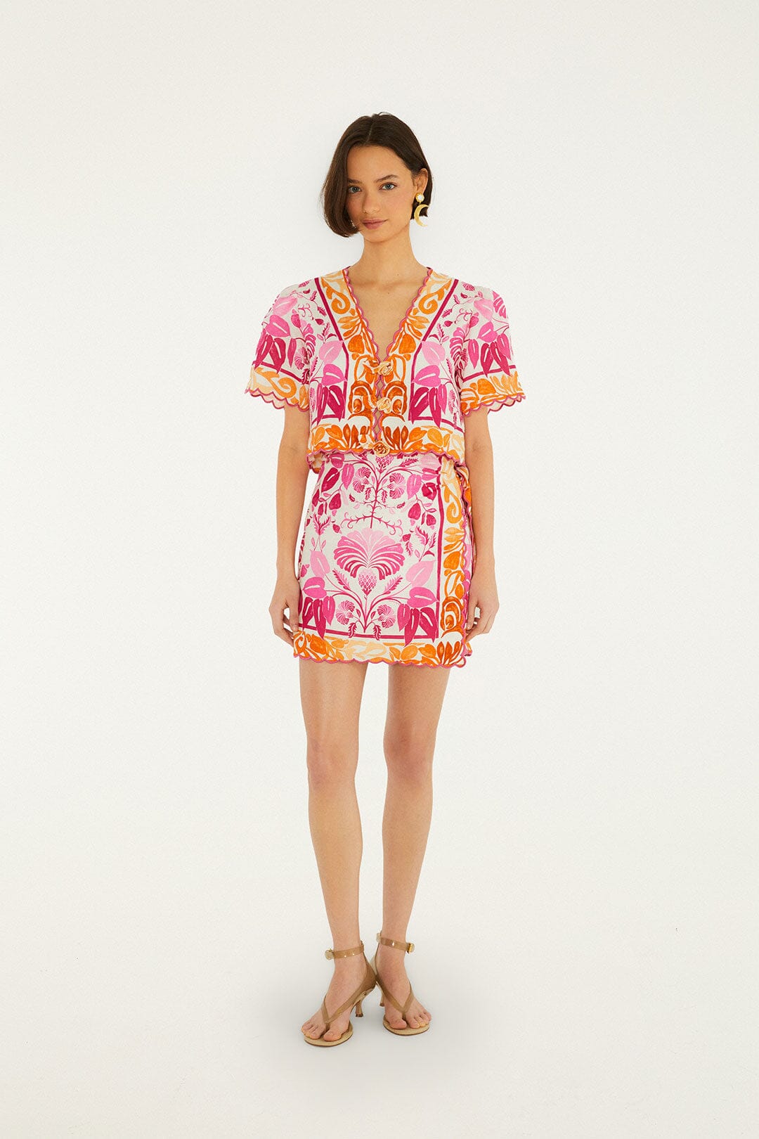 Off-White Santorini Euroflax™ Premium Linen Mini Skirt