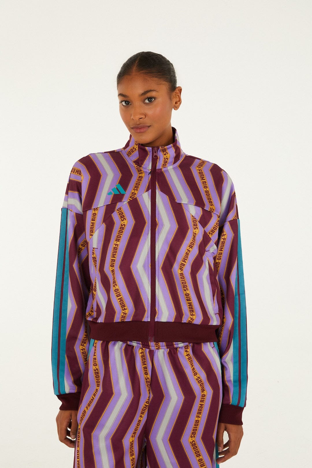 Zig Zag Stripes Lilac Adidas Tiro Jacket